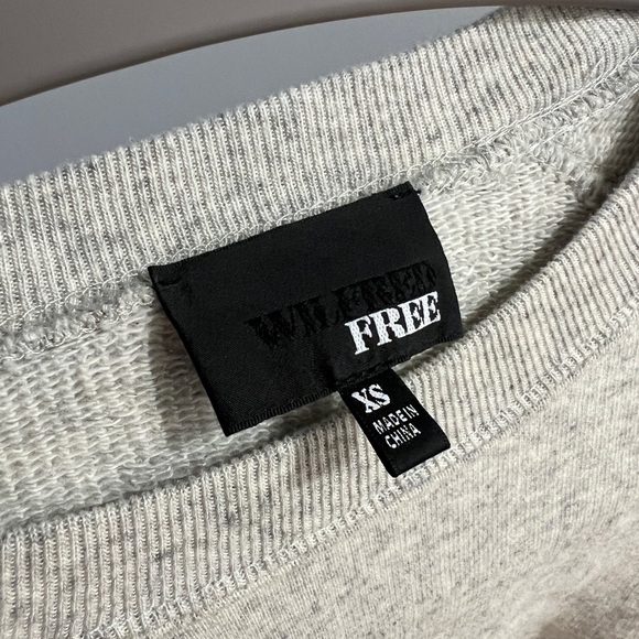 Aritzia Wilfred Free Grey Shirt Sweater Fleece in XS - Picture 2 of 2